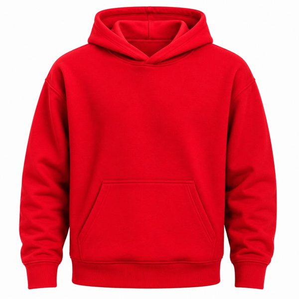 POLERON TIPO CAGURO ROJO